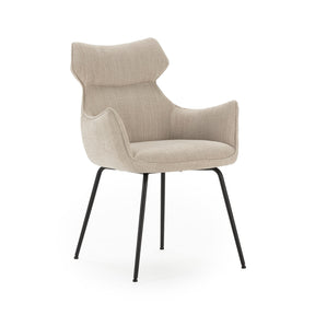 Set di 2 poltrone in velluto a coste con gambe in metallo Diana 60x65 h90 cm