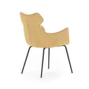 Set di 2 poltrone in velluto a coste con gambe in metallo Diana 60x65 h90 cm