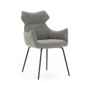 Set di 2 poltrone in velluto a coste con gambe in metallo Diana 60x65 h90 cm