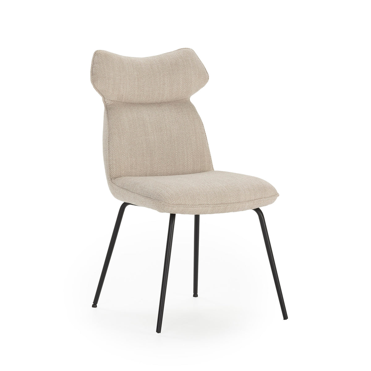 Set di 2 sedie in velluto e gambe in metallo Daria 51x65 h92 cm