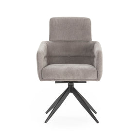 Set di 2 poltrone in velluto a coste con gambe in metallo Grace 57x65 h92 cm