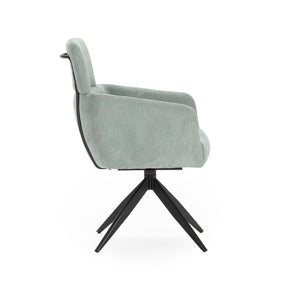 Set di 2 poltrone in velluto a coste con gambe in metallo Grace 57x65 h92 cm