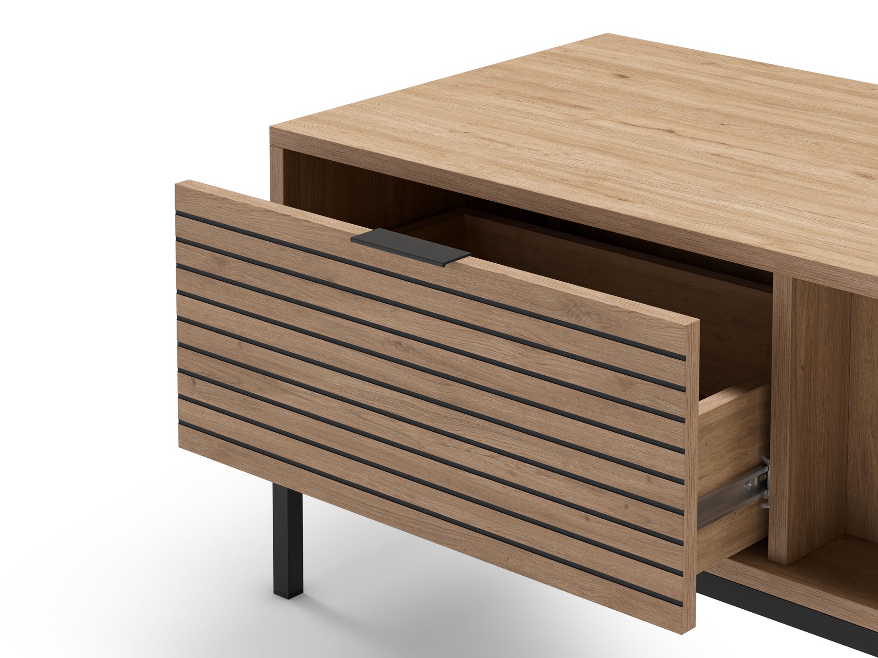 Tavolino basso rovere Ally 110x45 cm