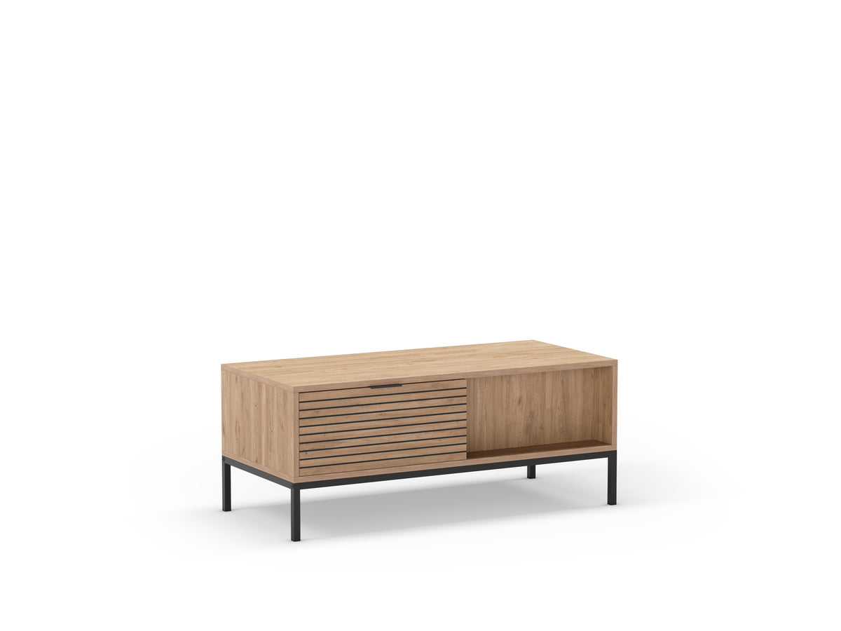 Tavolino basso rovere Ally 110x45 cm