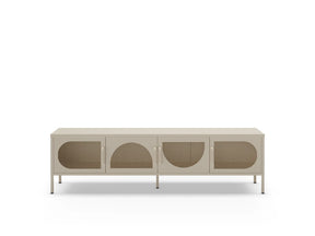 Mobile TV a 4 ante in metallo Diora 180x50 cm