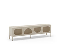 Mobile TV a 4 ante in metallo Diora 180x50 cm