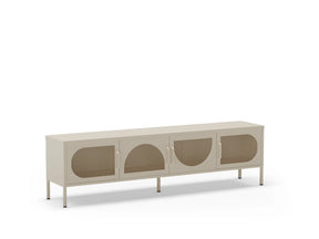 Mobile TV a 4 ante in metallo Diora 180x50 cm