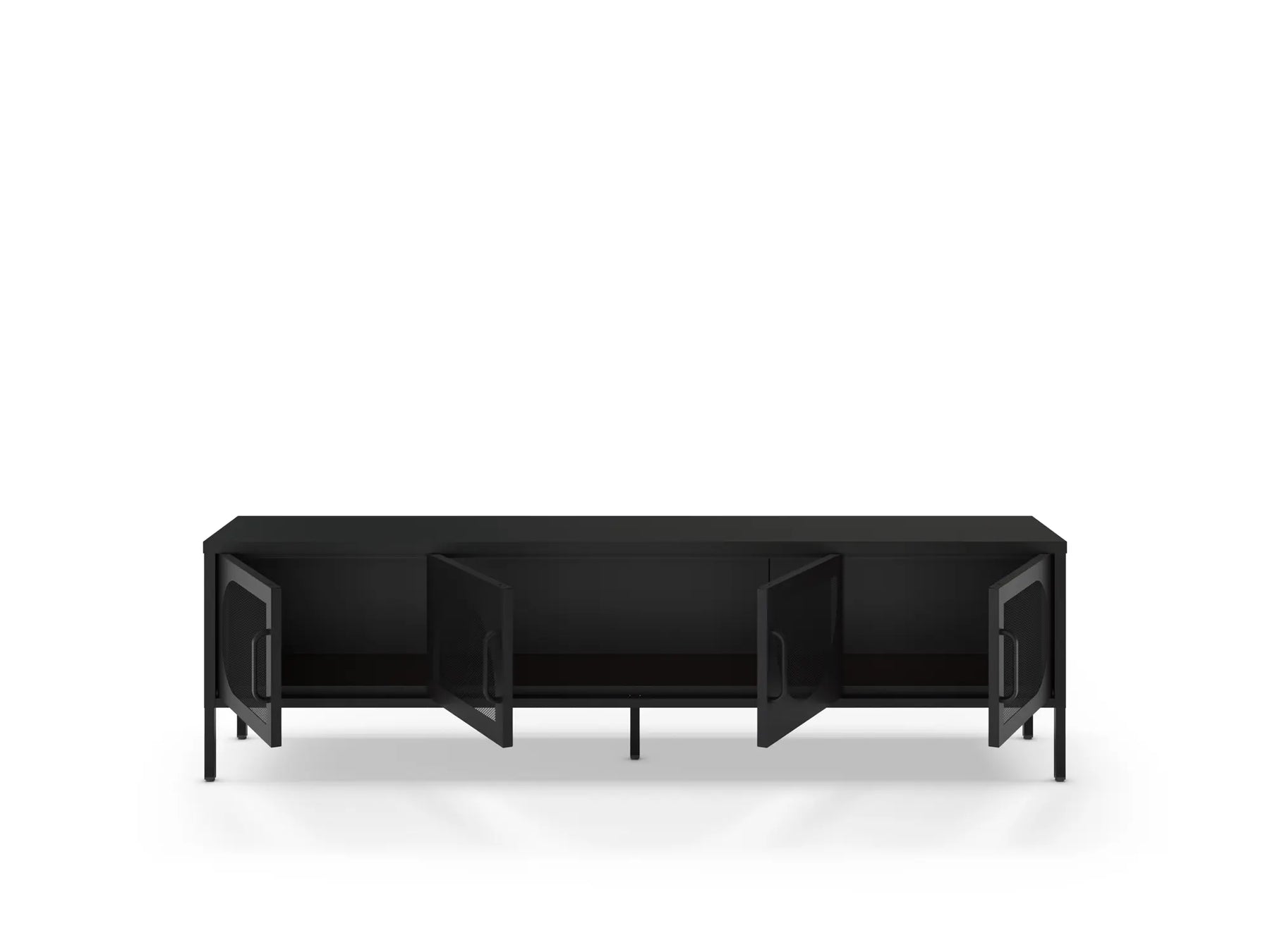 Mobile TV a 4 ante in metallo Diora 180x50 cm