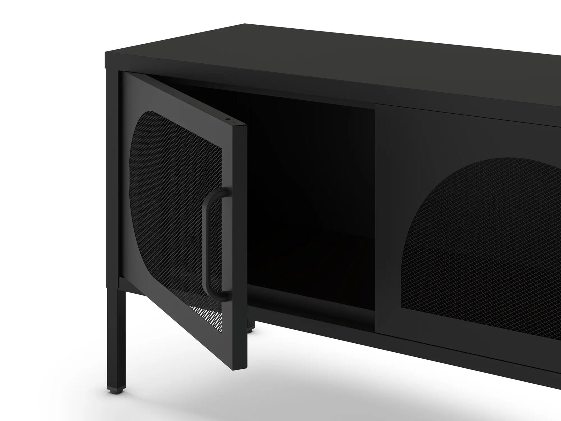 Mobile TV a 4 ante in metallo Diora 180x50 cm