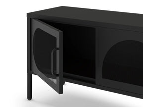 Mobile TV a 4 ante in metallo Diora 180x50 cm