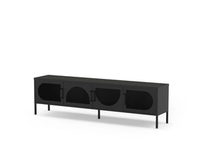 Mobile TV a 4 ante in metallo Diora 180x50 cm
