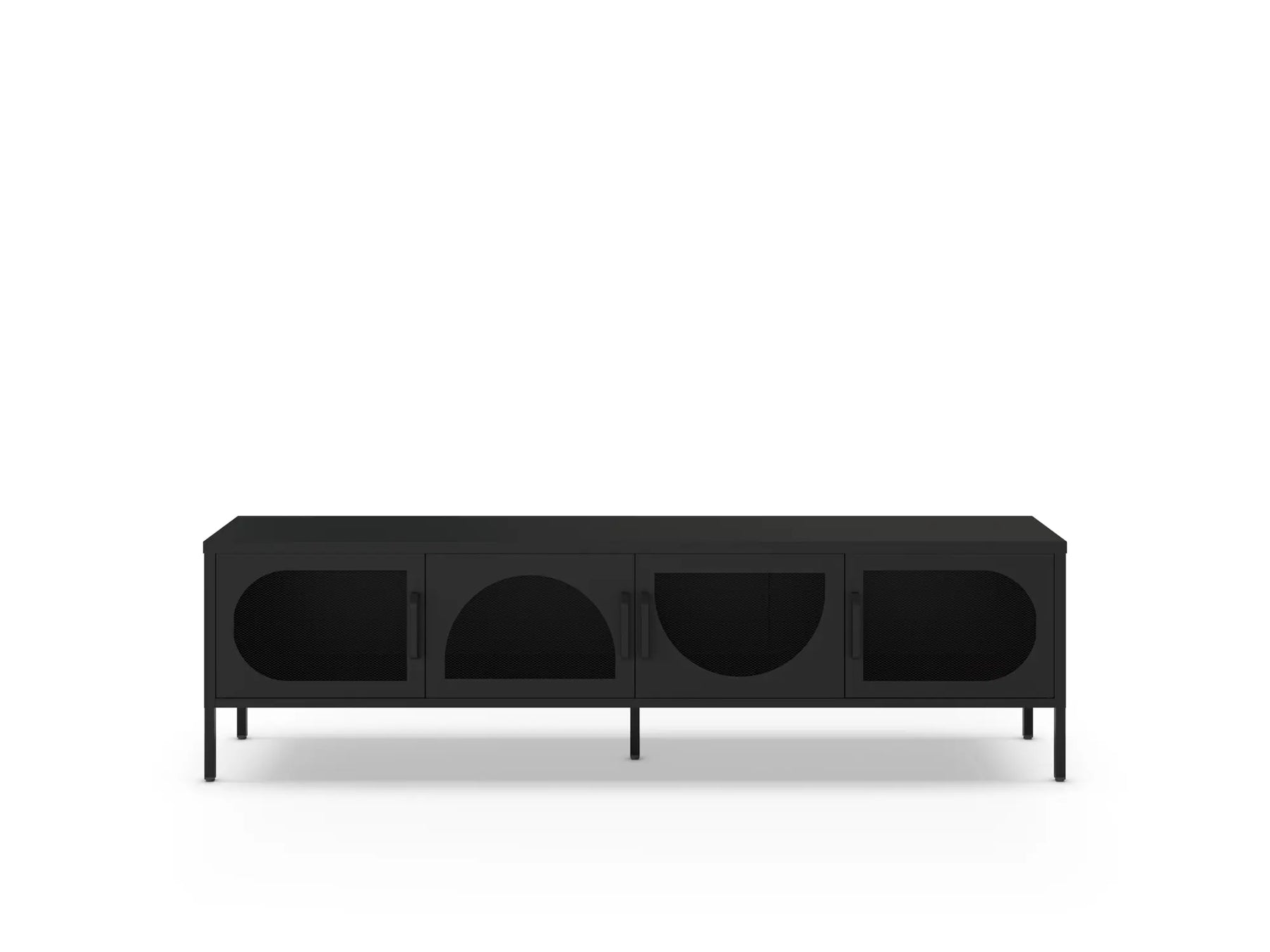 Mobile TV a 4 ante in metallo Diora 180x50 cm