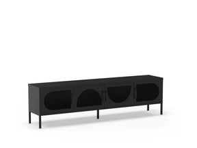 Mobile TV a 4 ante in metallo Diora 180x50 cm