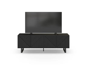 Mobile TV 4 ante nero Petra 161x55 cm
