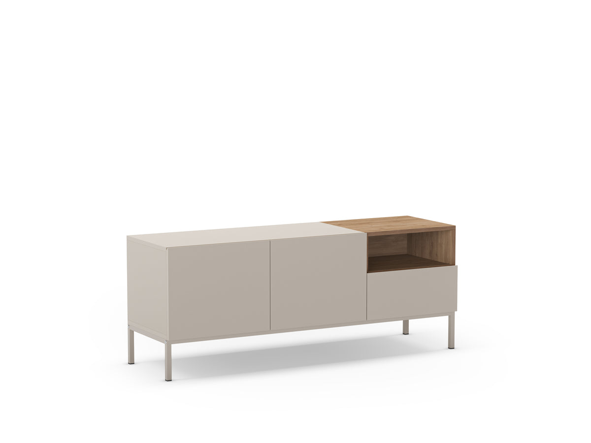 Mobile TV 2 ante 1 cassetto Nalia 140x55 cm
