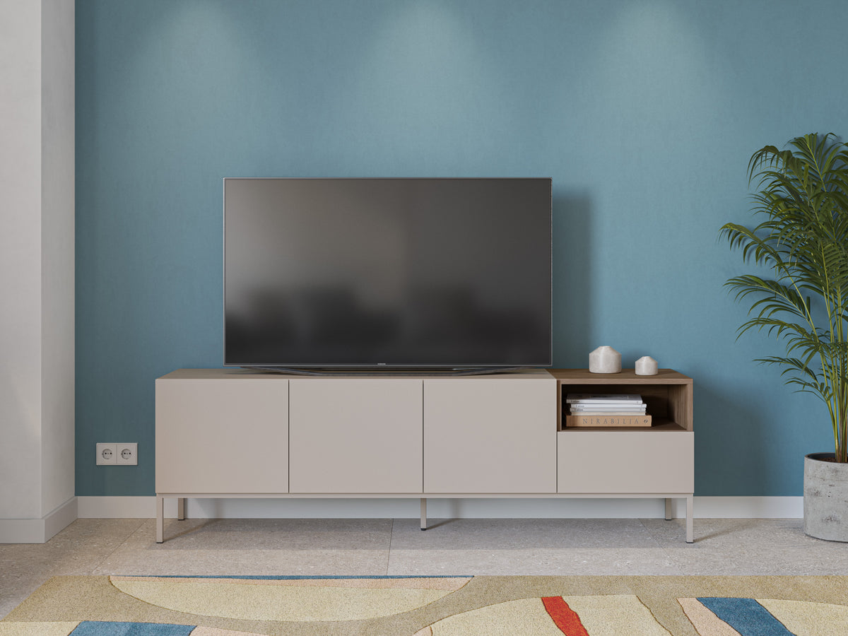 Mobile TV 3 ante 1 cassetto Nalia 180x55 cm