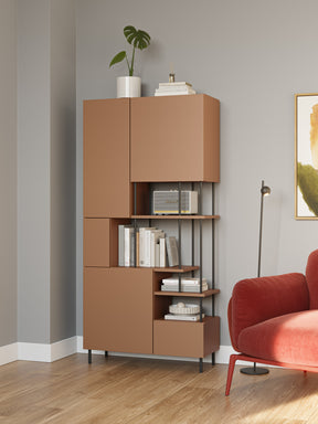 Libreria 5 ante Perla 84x175 cm