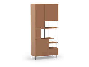 Libreria 5 ante Perla 84x175 cm
