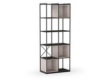 Libreria in metallo nero Anika 70x179 cm