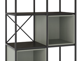 Libreria in metallo nero Anika 70x179 cm