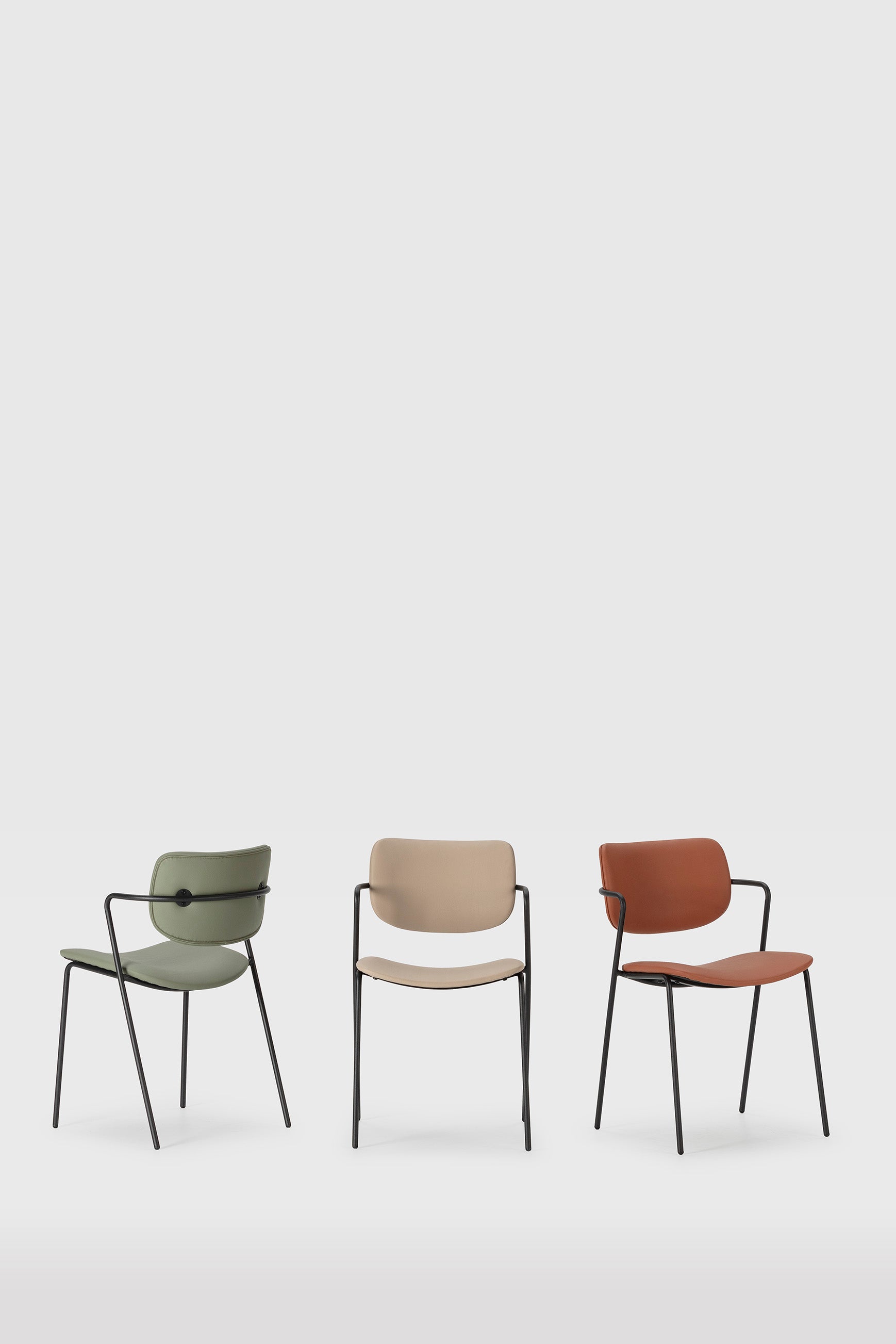 Set di 2 sedie con gamba in metallo Malyka 49x79 cm