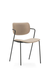 Set di 2 sedie con gamba in metallo Malyka 49x79 cm