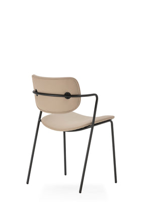 Set di 2 sedie con gamba in metallo Malyka 49x79 cm