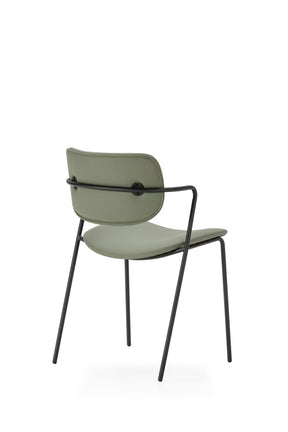 Set di 2 sedie con gamba in metallo Malyka 49x79 cm