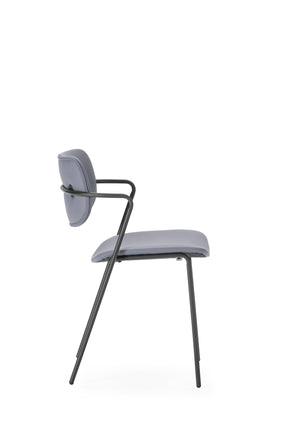 Set di 2 sedie con gamba in metallo Malyka 49x79 cm