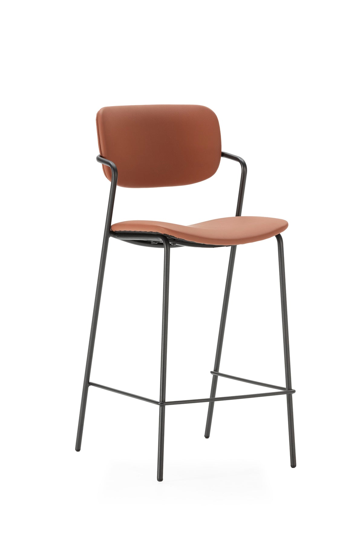 Set di 2 sgabelli con gamba in metallo Nils 44x97 cm