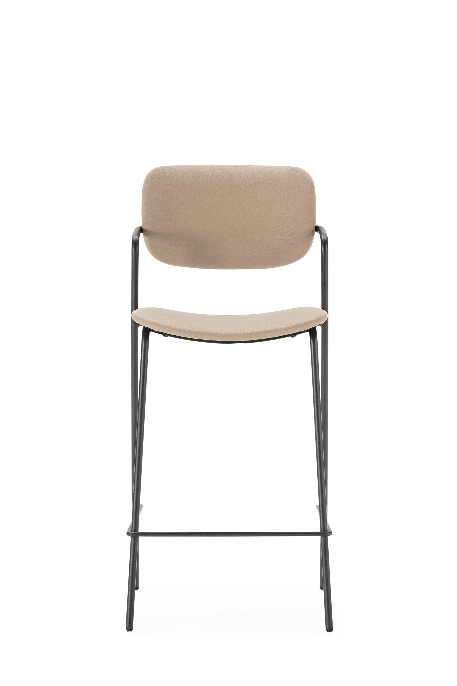 Set di 2 sgabelli con gamba in metallo Nils 44x97 cm