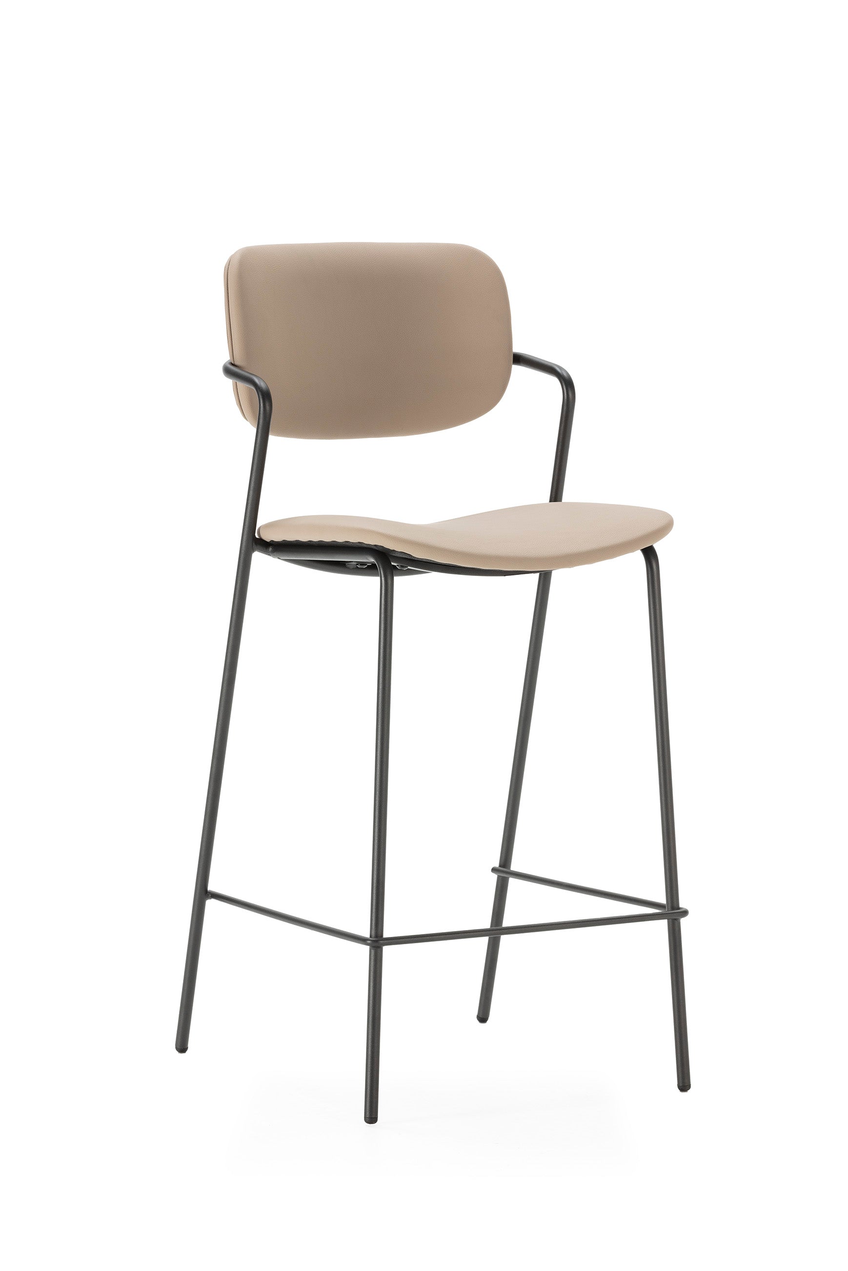Set di 2 sgabelli con gamba in metallo Nils 44x97 cm