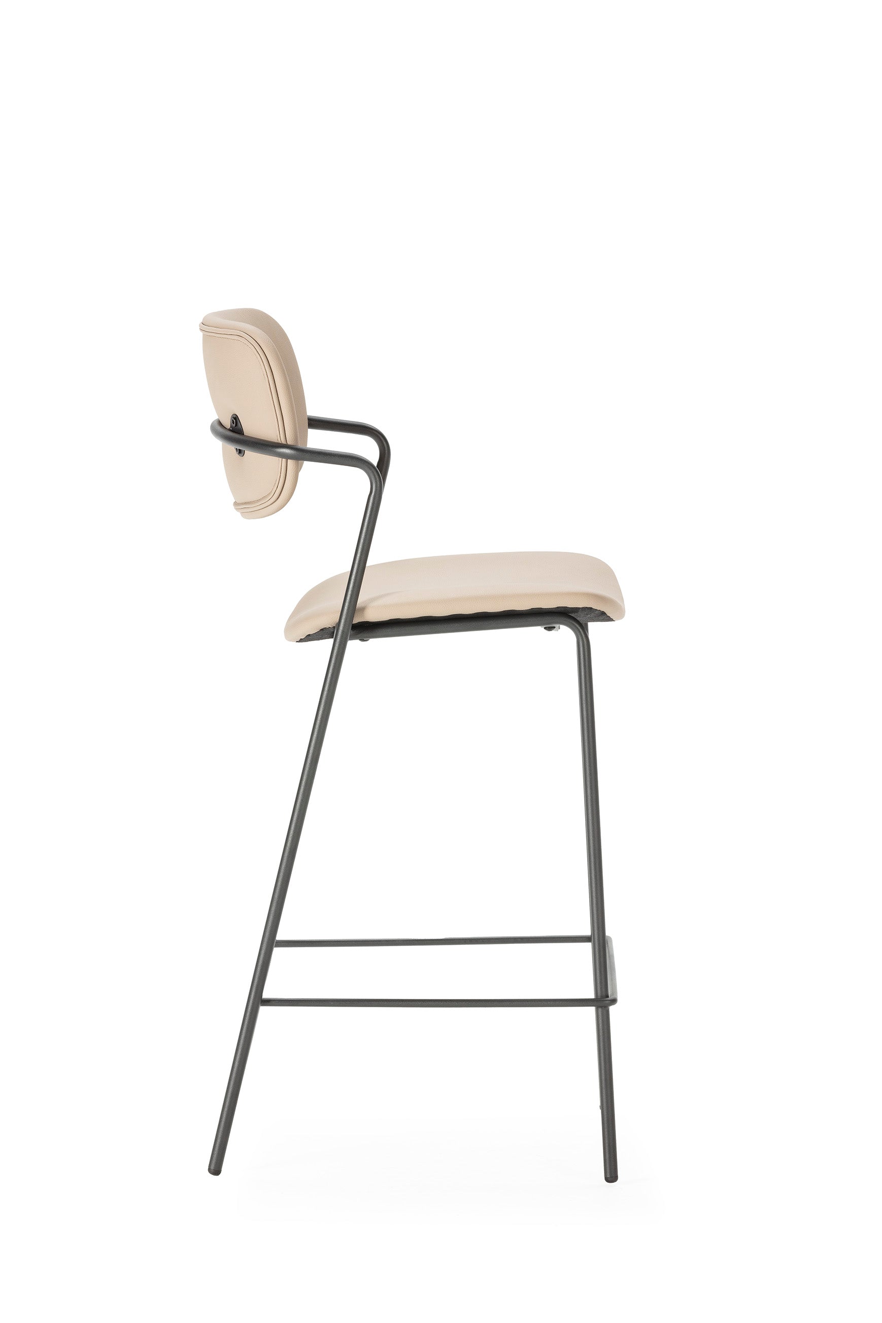 Set di 2 sgabelli con gamba in metallo Nils 44x97 cm