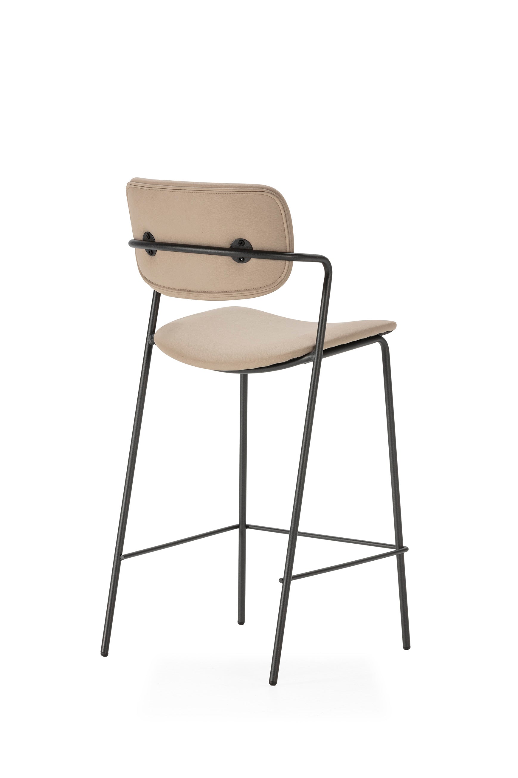 Set di 2 sgabelli con gamba in metallo Nils 44x97 cm