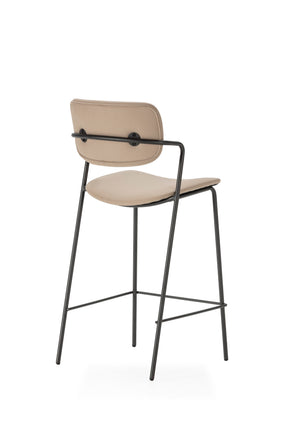 Set di 2 sgabelli con gamba in metallo Nils 44x97 cm