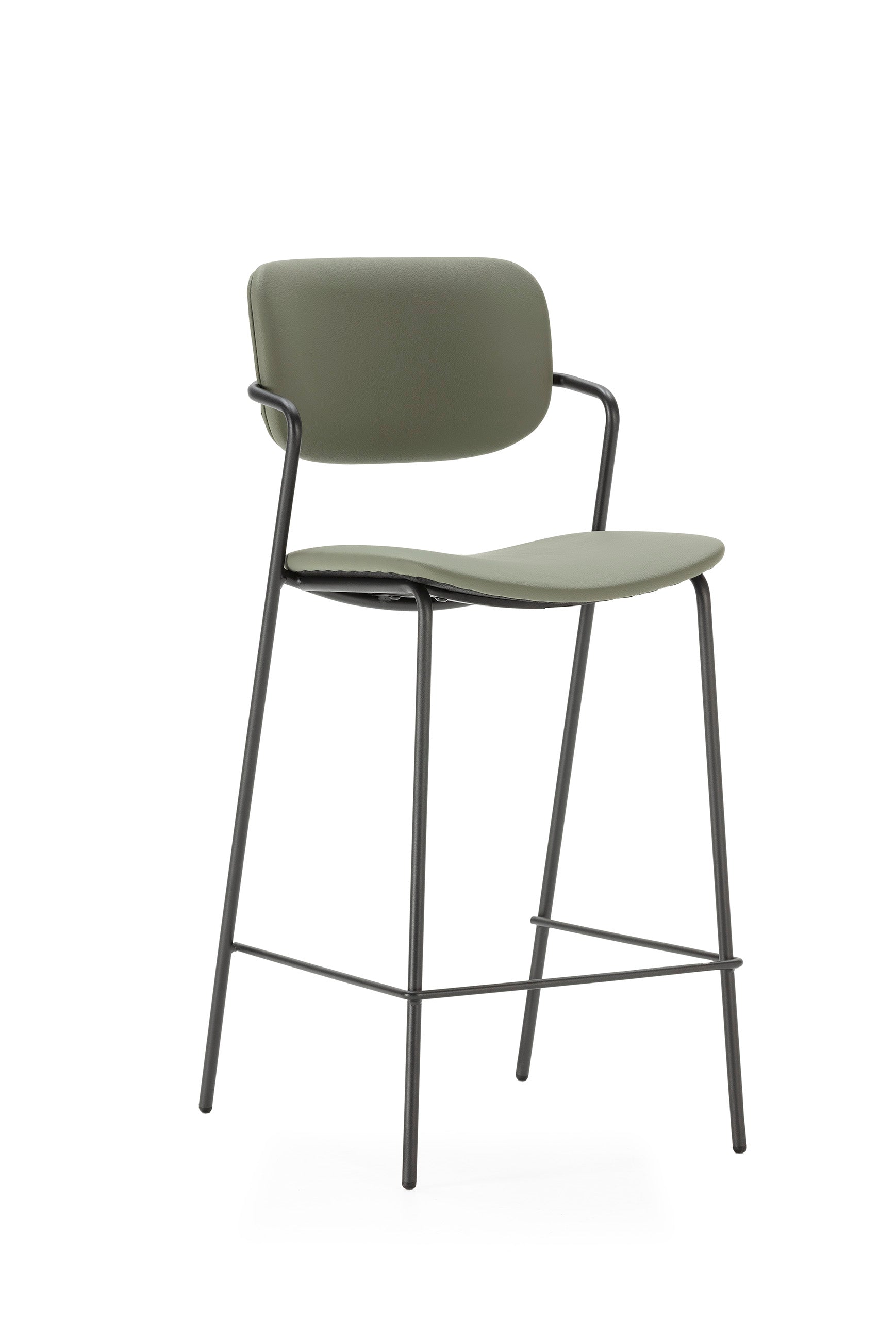 Set di 2 sgabelli con gamba in metallo Nils 44x97 cm