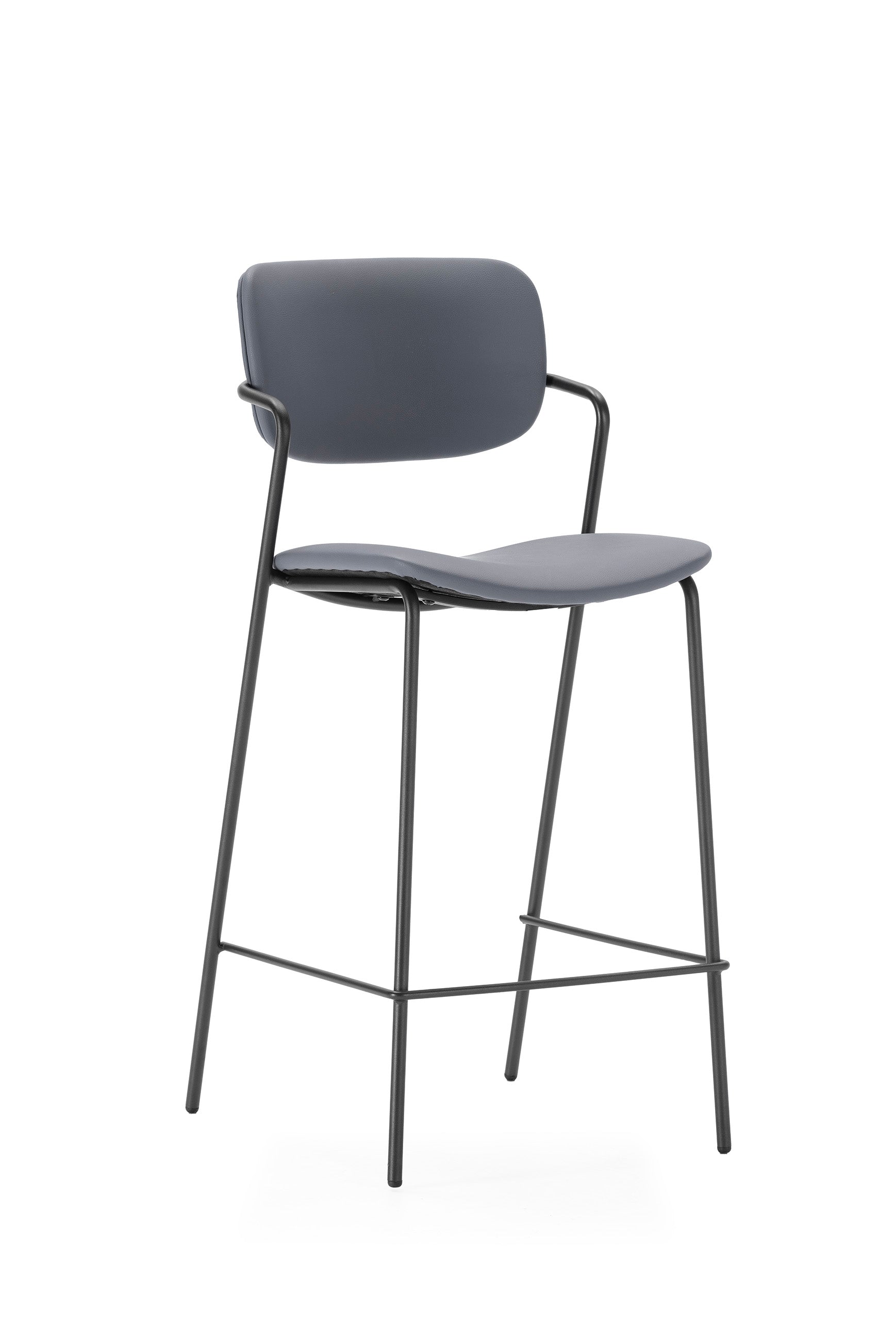 Set di 2 sgabelli con gamba in metallo Nils 44x97 cm