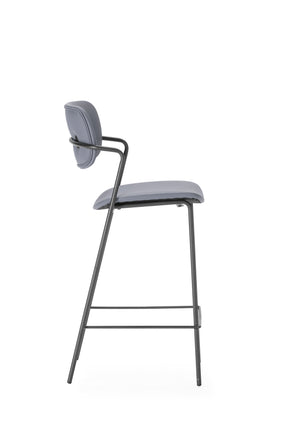 Set di 2 sgabelli con gamba in metallo Nils 44x97 cm