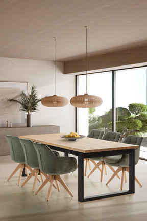 Tavolo 8 posti in stile mediterraneo Riva 220x76 cm