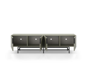 Mobile TV 4 ante con gamba in metallo Elide 200x63 cm