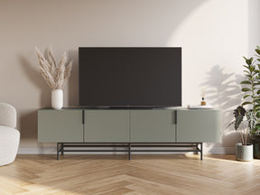 Mobile TV 4 ante con gamba in metallo Elide 200x63 cm