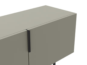Mobile TV 4 ante con gamba in metallo Elide 200x63 cm