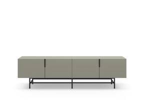 Mobile TV 4 ante con gamba in metallo Elide 200x63 cm