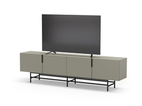 Mobile TV 4 ante con gamba in metallo Elide 200x63 cm