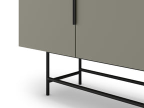 Madia 4 ante con gamba in metallo Elide 200x77 cm