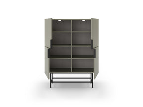 Credenza 4 ante con gamba in metallo Elide 100x128 cm