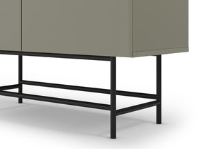 Credenza 4 ante con gamba in metallo Elide 100x128 cm