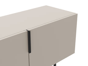 Mobile TV 4 ante con gamba in metallo Elide 200x63 cm
