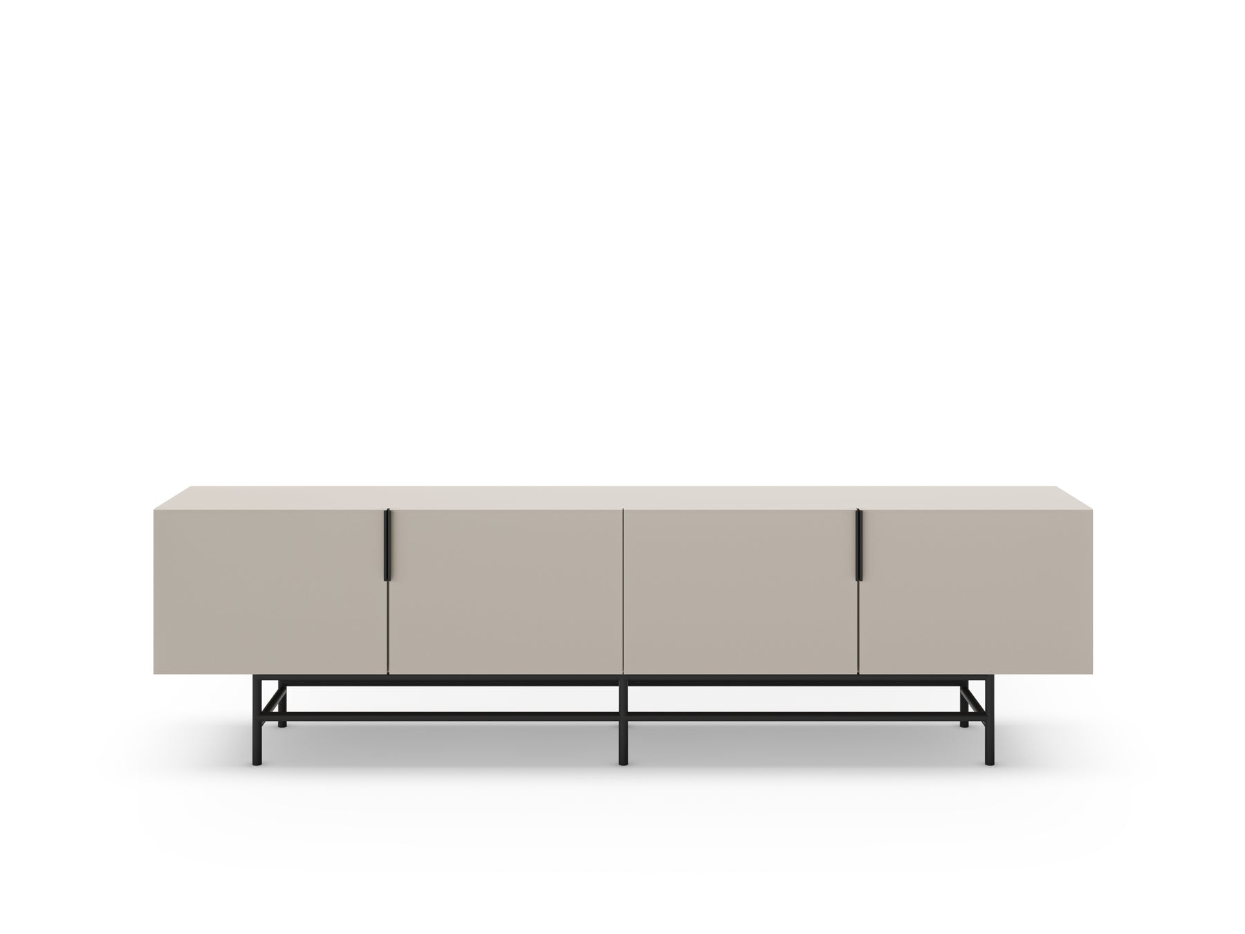 Mobile TV 4 ante con gamba in metallo Elide 200x63 cm