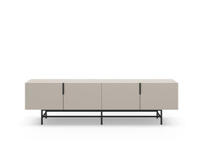 Mobile TV 4 ante con gamba in metallo Elide 200x63 cm